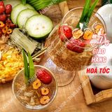  Mủ Trôm Hạt Chia Nấm Tuyết Táo Đỏ Nấu 2 - 3 Lít (Set Tự Nấu) 