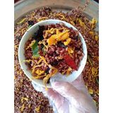  Gạo Lứt Sấy Giòn Mix Rong Biển & Khô Gà Ăn Liền Lon 300gr & Lon 100Gr 