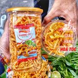  Mực Sợi Sấy Bơ Tỏi Lon 300gr 