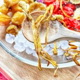  Trà Đông Trùng Hoa Hồng - Trà Đông Trùng 5 Vị (Đẹp Da, Giảm Cân, Giảm Stress, Tăng Đề Kháng, Chống lão hoá) 