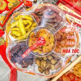  Hộp Quà Hoa Mai Mix 6 Loại Trái Cây Sấy Muối Ớt  - Hộp Quà Tết Lục Vị  (Dâu Tây/Cóc/Ổi Hồng/Thơm/ Xoài/Mận Sấy Muối Ớt) 