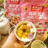 Hạt Dinh Dưỡng Sữa Chua Trái Cây Meizhoushike Yogurt, Nuts Oatmeal - Gói Màu Hồng 400Gr 