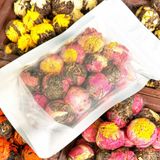  Trà Phổ Nhĩ Hoa (Trà Phổ Nhĩ Nở Hoa - Trà Pu'er Vân Nam - Trà Kim Qua Cống - Trà Nhân Đầu Cống) - 1 Viên 