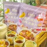  Hạt Dinh Dưỡng Sữa Chua Trái Cây Meizhoushike Yogurt, Nuts Oatmeal - Gói Màu Tím 400Gr 