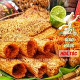  Hộp Qùa Tết Mực Cán Tẩm Vị Nguyên Con (Hộp Vuông Kim Cương) - Hộp 500Gr 