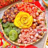  Hộp Quà Tết Lục Vị  (Ô Mai Mận Cơm/ Xí Muội Đào Chẻ/ Xí Muội Mơ Đào/ Kiwi/ Xoài/ Chà Là) Hộp 785g 