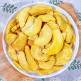  Đào Sấy Thăng Hoa Túi 500Gram Ăn Liền (Đào Vàng Sấy Lạnh - Đào Sấy Giòn) 