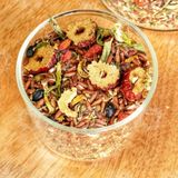  Trà Gạo Lứt Táo Đỏ Thảo Mộc 8 Vị - Túi 500gr - gạo lứt, đậu đen, đậu xanh, kỷ tử, táo đỏ, đông trùng, cỏ ngọt, hoa nhài 