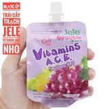  Nước Ép Trái Cây Thạch Jele Vitamin A, C, E - Gói 150gr 