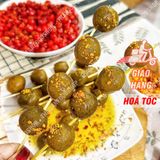  Ô Mai Sấu Muối Ớt Xiên Que Kèm Muối Chấm Hộp 500gr (Hộp 7 Xiên) 