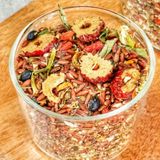  Trà Gạo Lứt Táo Đỏ Thảo Mộc 8 Vị - Túi 500gr - gạo lứt, đậu đen, đậu xanh, kỷ tử, táo đỏ, đông trùng, cỏ ngọt, hoa nhài 