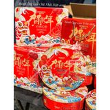  Hộp Bánh Quy Cá Chép Hóa Rồng ( Ông Lân ) Hộp Vuông - 400Gram 