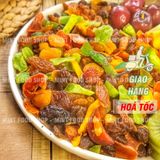  Trái Cây Sấy Dẻo Mix Vị Xí Muội Cắt Sẵn - Lon 500gram 
