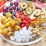  Trà Đông Trùng Hoa Hồng - Trà Đông Trùng 5 Vị (Đẹp Da, Giảm Cân, Giảm Stress, Tăng Đề Kháng, Chống lão hoá) 