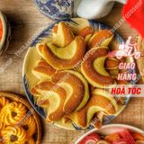  Bánh Liềm Sữa Lon 350Gram (Bánh Quy Bơ Sữa/ Bánh Quy Giòn) 