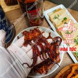  Râu Mực (Đầu Mực) Tẩm Vị Tỏi Ớt Lon 300Gram 