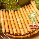  Bánh Ống Mè Nước Cốt Dừa Hương Vani - Lon 250Gr 