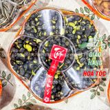  1KG Đậu Đen Xanh Lòng Rang Muối Ăn Liền - Hạt To Thơm Ngon Giòn Tan  (Snack Đậu) 