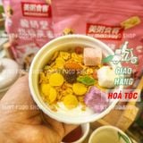  Hạt Dinh Dưỡng Sữa Chua Trái Cây Meizhoushike Yogurt, Nuts Oatmeal - Gói Màu Hồng 400Gr 