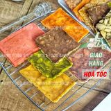  Bánh Ngói Hạnh Nhân Mix Vị (Socola, Vani, Trà Xanh,Trứng Muối , Khoai Môn, Dâu Tây ) - Túi 300gr 