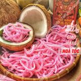  Mứt Dừa Non Thanh Điệp Sợi Đũa Vị Dâu Lon 450gr 