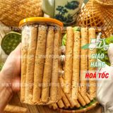  Bánh Ống Mè Nước Cốt Dừa Hương Vani - Lon 250Gr 