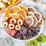  Combo 30 Gói Trà Detox Mix SƠN TRA CHANH CAM ATISO + Tặng Bình Thủy Tinh (Trà hoa quả Sấy Khô - Trà Thảo Mộc) 