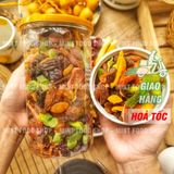  Trái Cây Sấy Dẻo Mix Vị Xí Muội Cắt Sẵn - Lon 500gram 