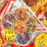  Hộp Quà Hoa Mai Mix 6 Loại Trái Cây Sấy Muối Ớt  - Hộp Quà Tết Lục Vị  (Dâu Tây/Cóc/Ổi Hồng/Thơm/ Xoài/Mận Sấy Muối Ớt) 