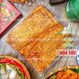  Hộp Qùa Tết Mực Cán Tẩm Vị Nguyên Con (Hộp Vuông Kim Cương) - Hộp 500Gr 