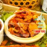  Tóp Mỡ Chấm Mắm Me ( Kèm Sốt Mắm Me Kẹo & Tương Ớt) Siêu Tiện Lợi & Thơm Ngon - Túi 300gr 