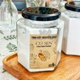  Tinh Bột Củ Sen 100% Nguyên Chất Từ Củ Sen Tươi - Hủ Thủy Tinh Cao Cấp 500gr 