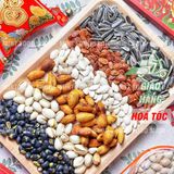  Hộp Hoa Mai Mix Hạt Lục Vị(Hạt Dẻ Cười/ Hạnh Nhân Rang Bơ/ Đậu Đen Rang Muối / Hạt Bí/ Hạt Dưa/ Hạt Hướng Dương)Hộp 535g 