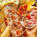  Kẹo Dâu Tây Sấy Dẻo Viên - Lon 400gram 