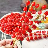  Chùm Ruột Xiên Que Tuổi Thơ Kèm Muối Chấm Hộp 400gr (Hộp 22 Xiên) 