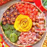  Hộp Quà Tết Lục Vị  (Ô Mai Mận Cơm/ Xí Muội Đào Chẻ/ Xí Muội Mơ Đào/ Kiwi/ Xoài/ Chà Là) Hộp 785g 