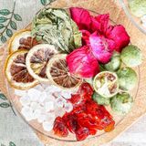  Soda Việt Quất Hoa Hồng Hộp 5 Set (Set Trà Tự Pha Chế) 