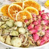  Combo 30 Gói Trà Detox Mix Cam Hoa Hồng Tắc Xanh + Tặng Bình Thủy Tinh (Trà hoa quả Sấy Khô - Trà Thảo Mộc) nhiều vị 