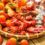  Kẹo Dâu Tây Sấy Dẻo Viên - Lon 400gram 
