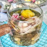  Trà Hoa Sen (Lotus) Mix Đầy Đủ VIP - Hộp 5 Set (Mix Tâm Sen - Hạt Sen - Củ Sen - Hoa Cúc - Hoa Hồng - Lá Sen - Cỏ Ngọt) 