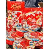  Hộp Bánh Quy Cá Chép Hóa Rồng ( Ông Lân ) Hộp Vuông - 400Gram 