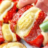  Táo Đỏ Kẹp Sữa Nhân Hạt Điều (Burger táo đỏ nhân marshmallow sữa kẹp hạt điều) Túi 500gr 