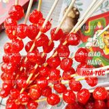  Chùm Ruột Xiên Que Tuổi Thơ Kèm Muối Chấm Hộp 400gr (Hộp 22 Xiên) 