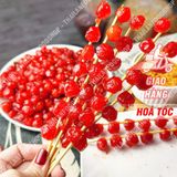  Chùm Ruột Xiên Que Tuổi Thơ Kèm Muối Chấm Hộp 400gr (Hộp 22 Xiên) 