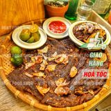  Khô Bò Miếng Rim Tỏi Ớt (Khô Bò Ước) Túi 200Gr (Hút Chân Không) 