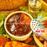  Tóp Mỡ Chấm Mắm Me ( Kèm Sốt Mắm Me Kẹo & Tương Ớt) Siêu Tiện Lợi & Thơm Ngon - Túi 300gr 