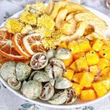  Combo 30 Gói Trà Detox Mix ĐÀO CHANH DÂY CAM TẮC XANH CÚC VÀNG + Tặng Bình Thủy Tinh(Trà hoa quả Sấy Khô - Trà Thảo Mộc) 