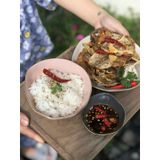  Khô Cá Đù Giòn Cháy Bơ Tỏi Lon 250Gram 