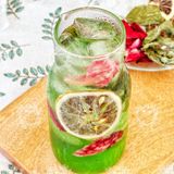  Soda Bạc Hà Hoa Hồng Hộp 5 Gói (Set Nguyên Liệu Trà Tự Pha Chế) 