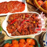  Khô Bò Hồng Ngự Cháy Tỏi Lon 150Gram 